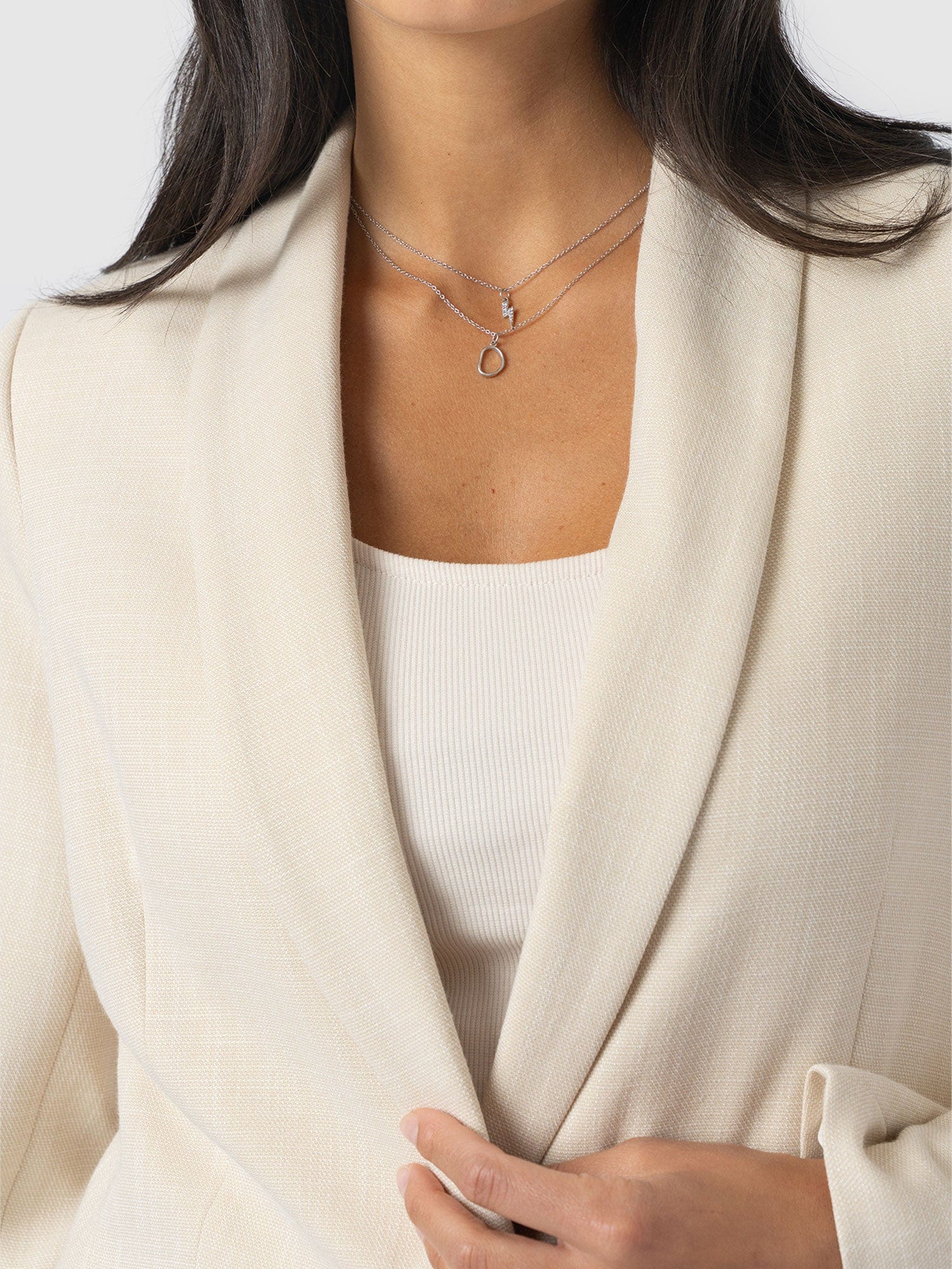 Argent Blazer - Cream