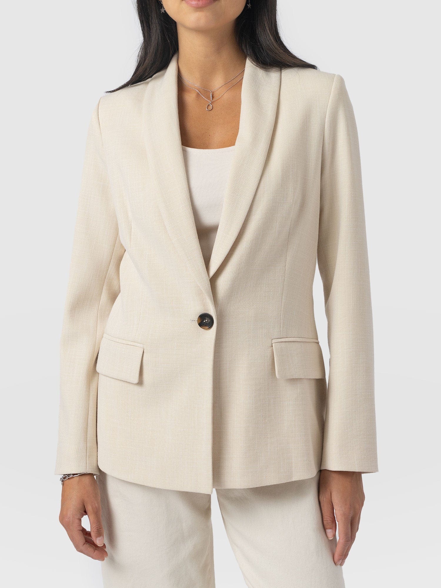 Argent Blazer - Cream