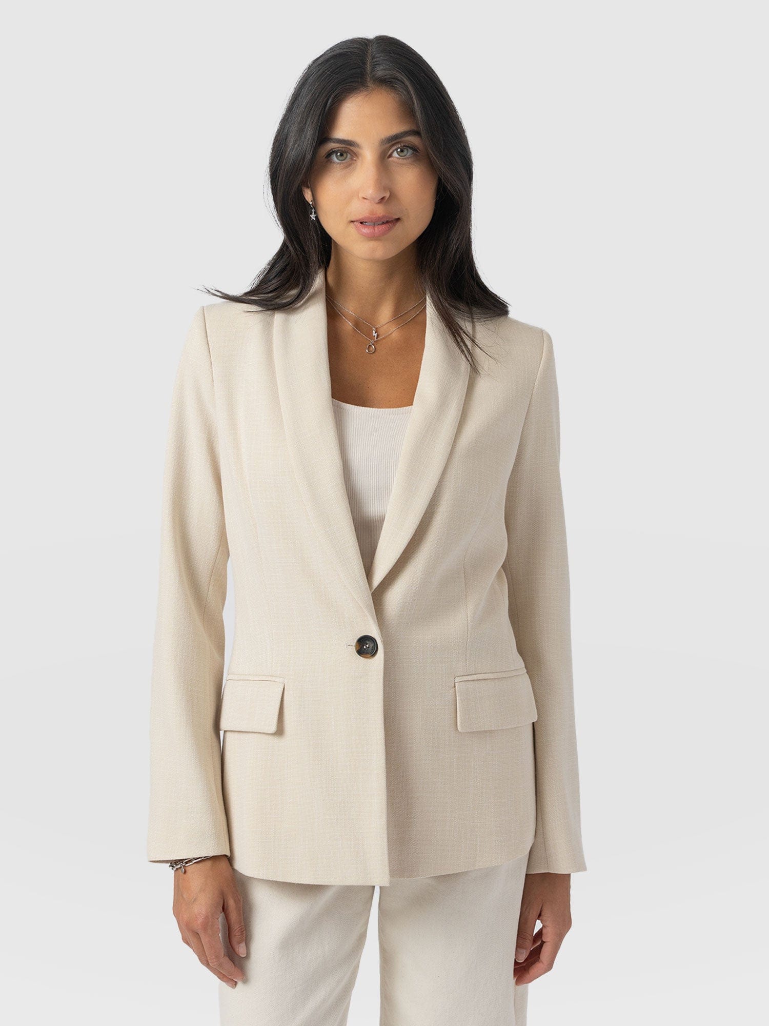 Argent Blazer - Cream