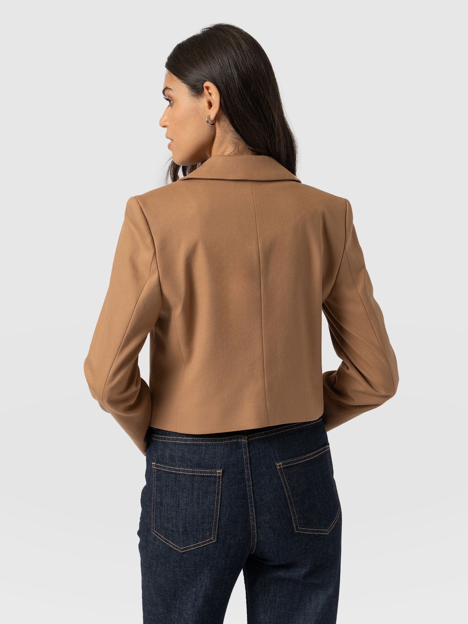 Astrid Crop Blazer - Camel