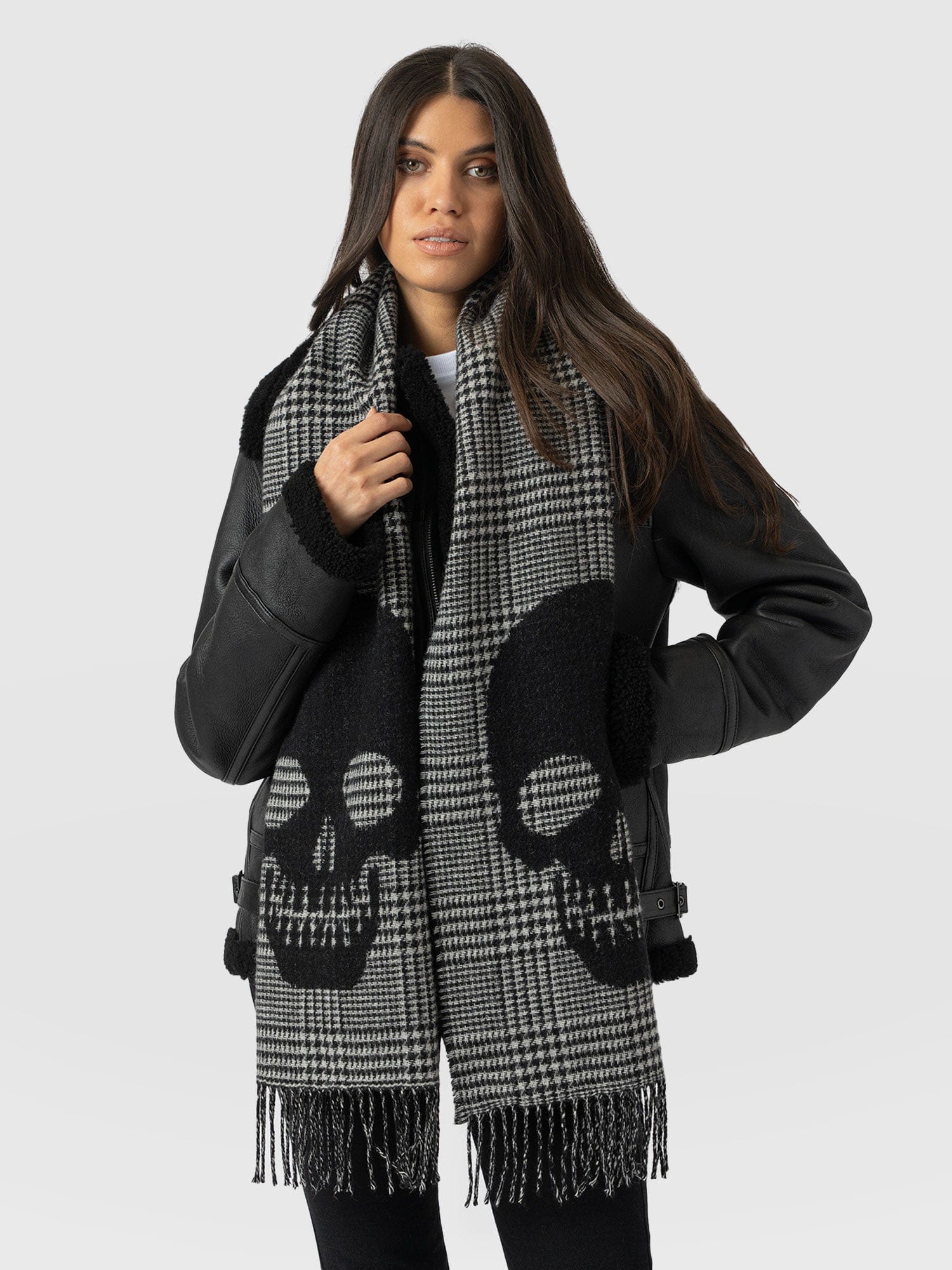 Blake Skull Scarf - Black