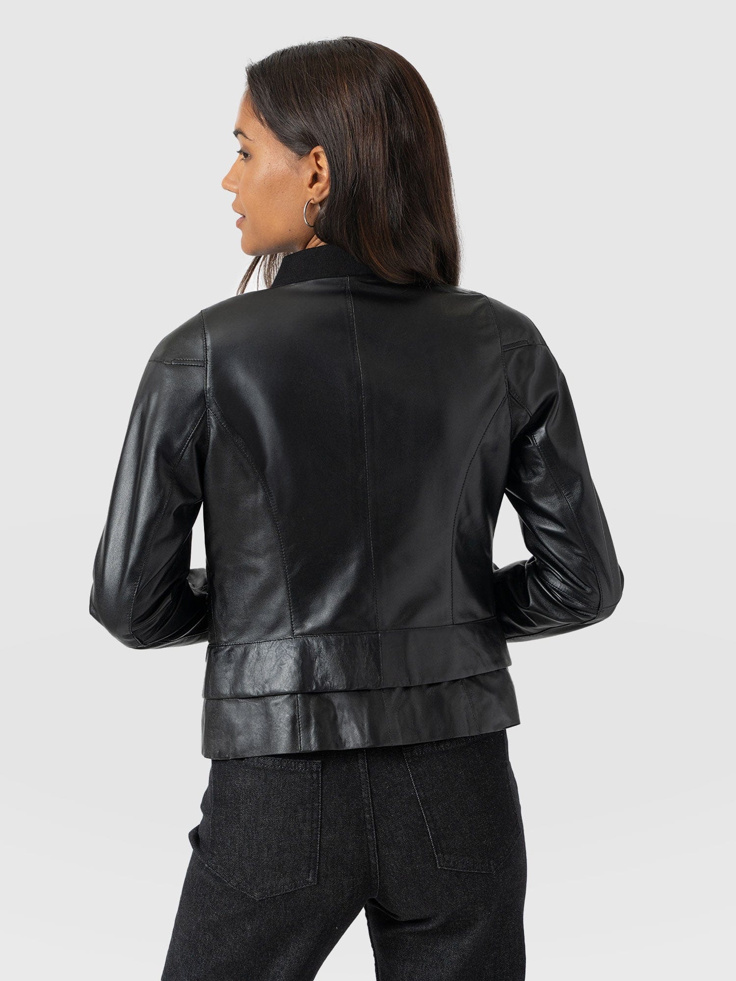 Blane Leather Jacket - Black