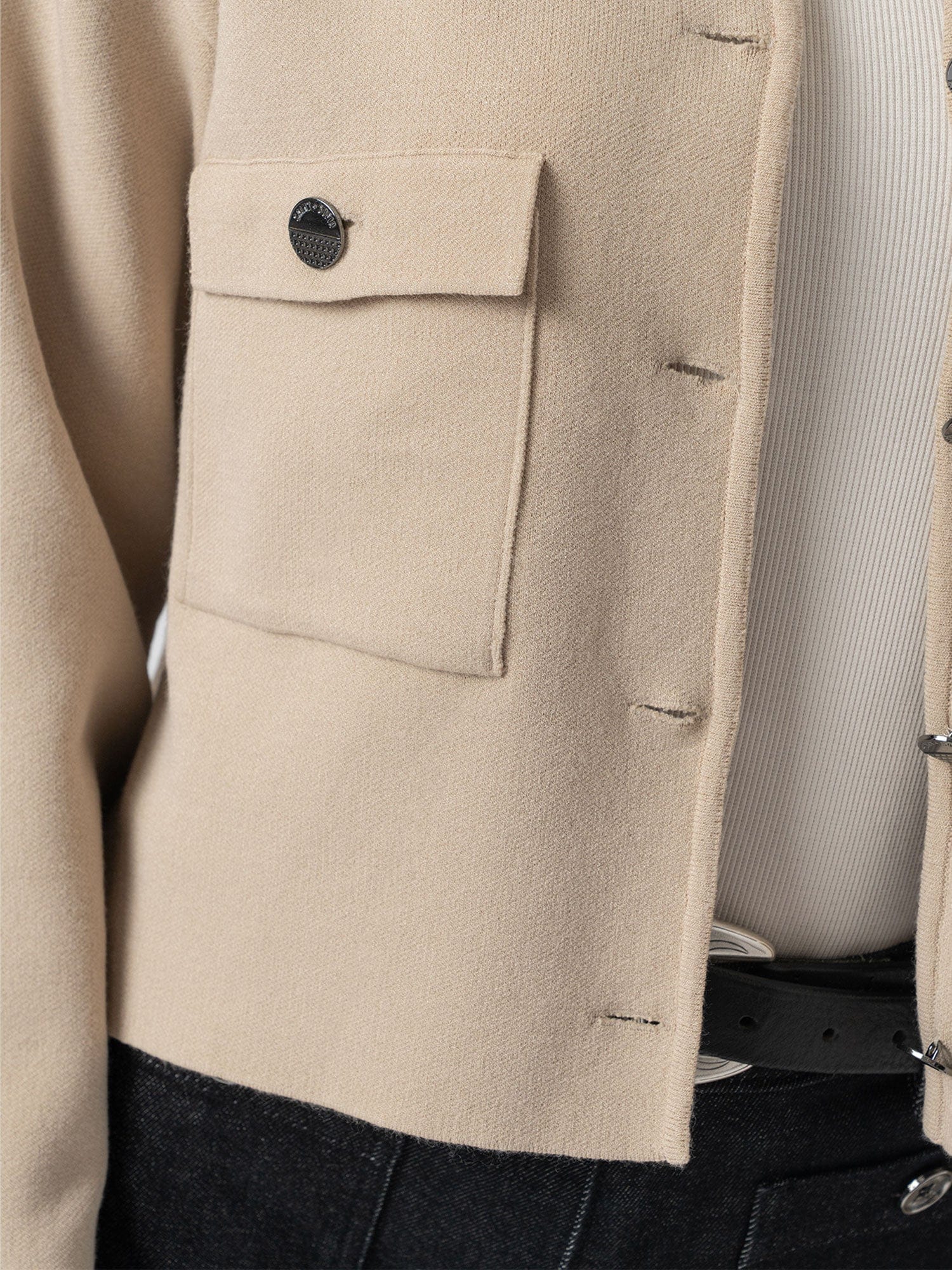 Maeva Knit Jacket - Cream