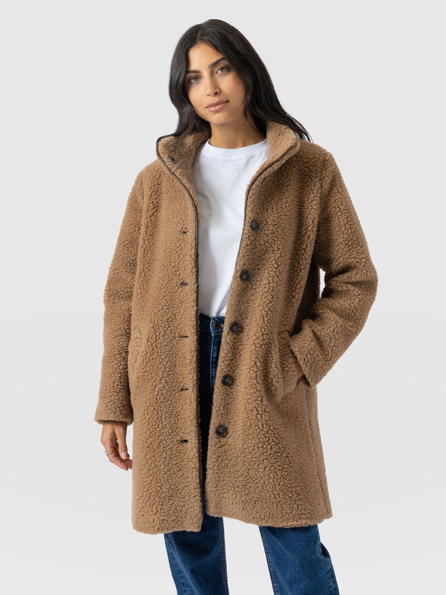 Rumer Teddy Coat - Camel
