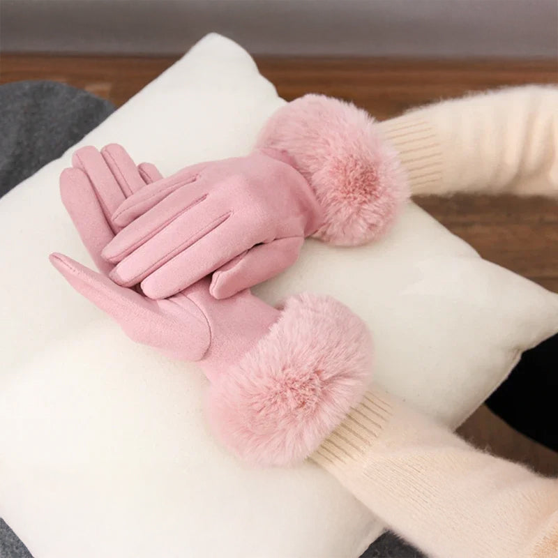 VeluLuxe Faux Fur Winter Gloves