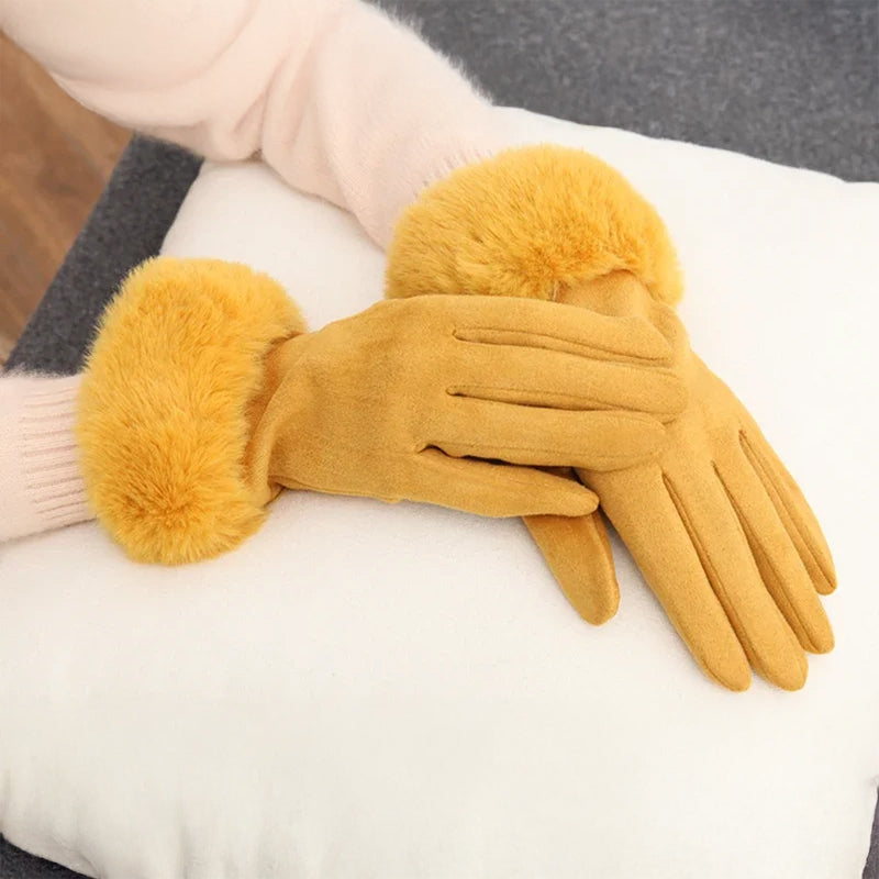 VeluLuxe Faux Fur Winter Gloves