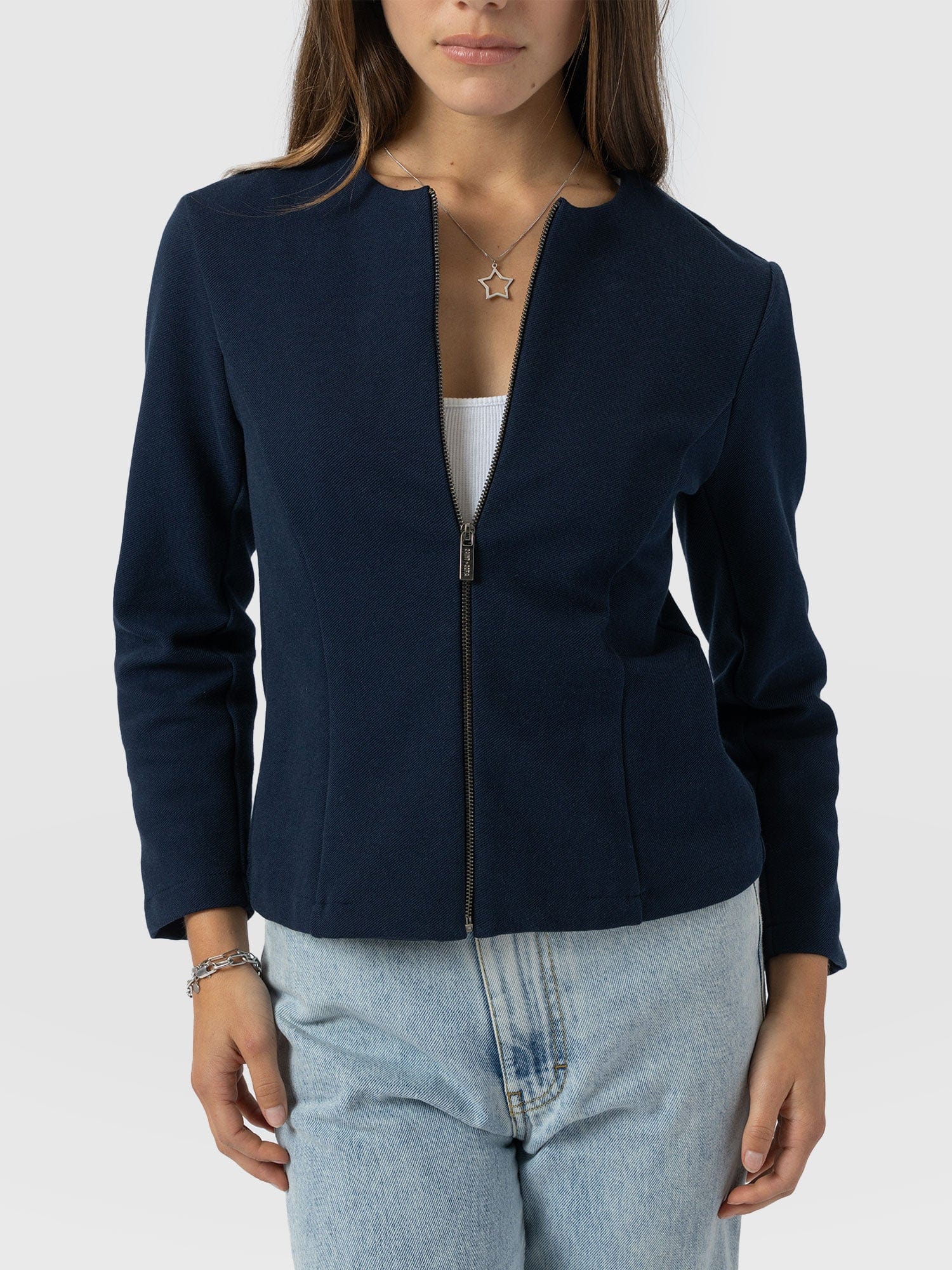 Florence Jacket - Navy Twill