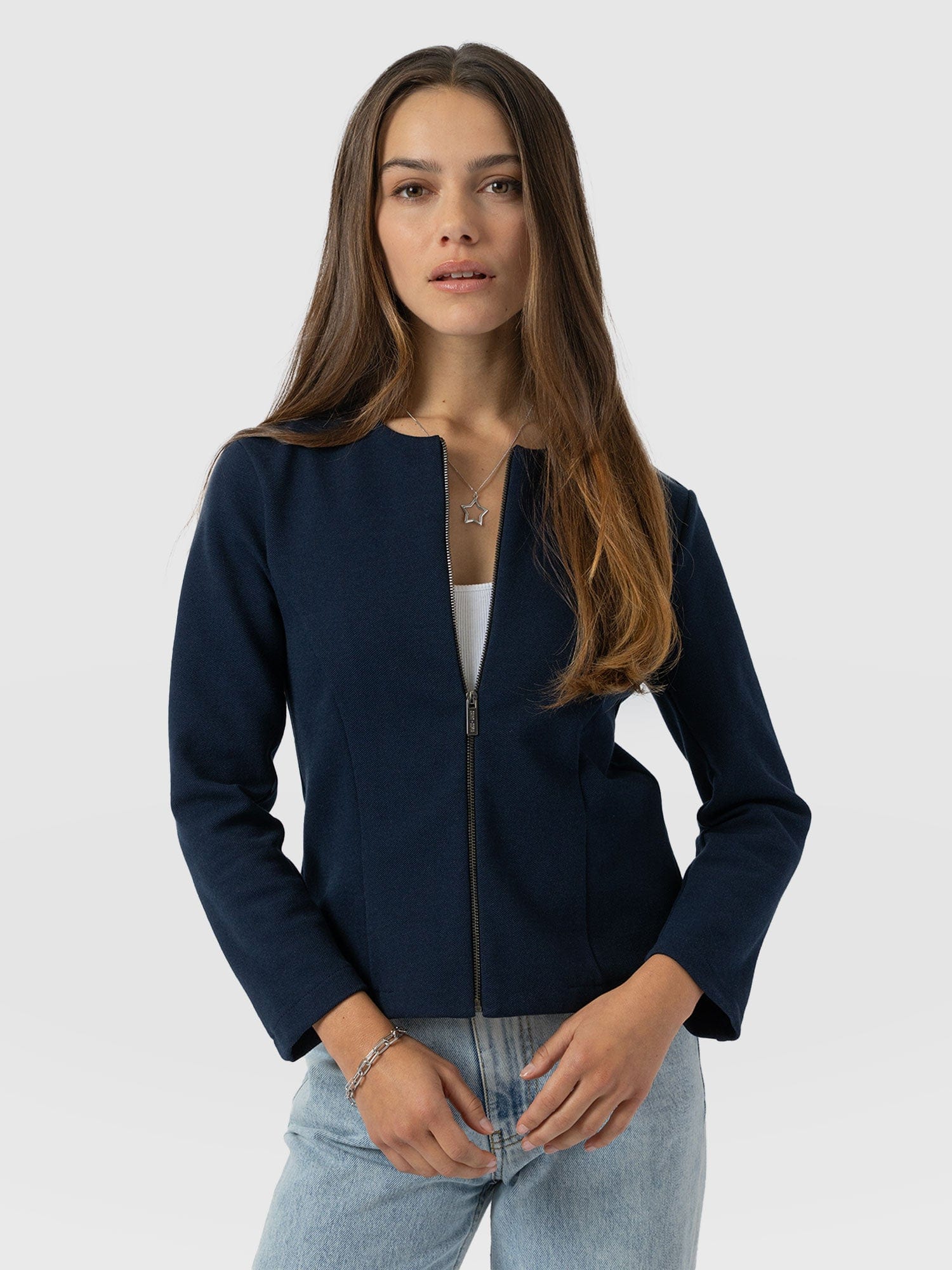 Florence Jacket - Navy Twill