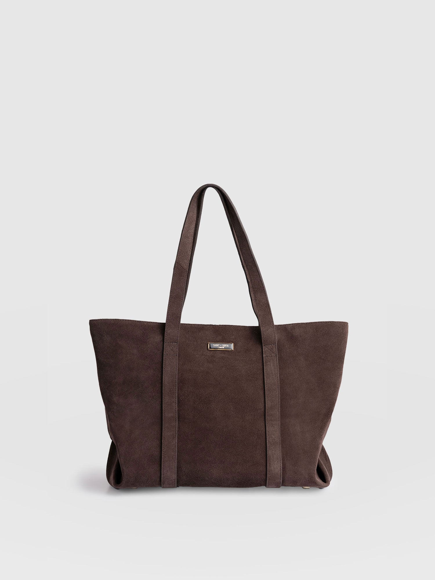 Kara Shopper Bag - Brown Suede