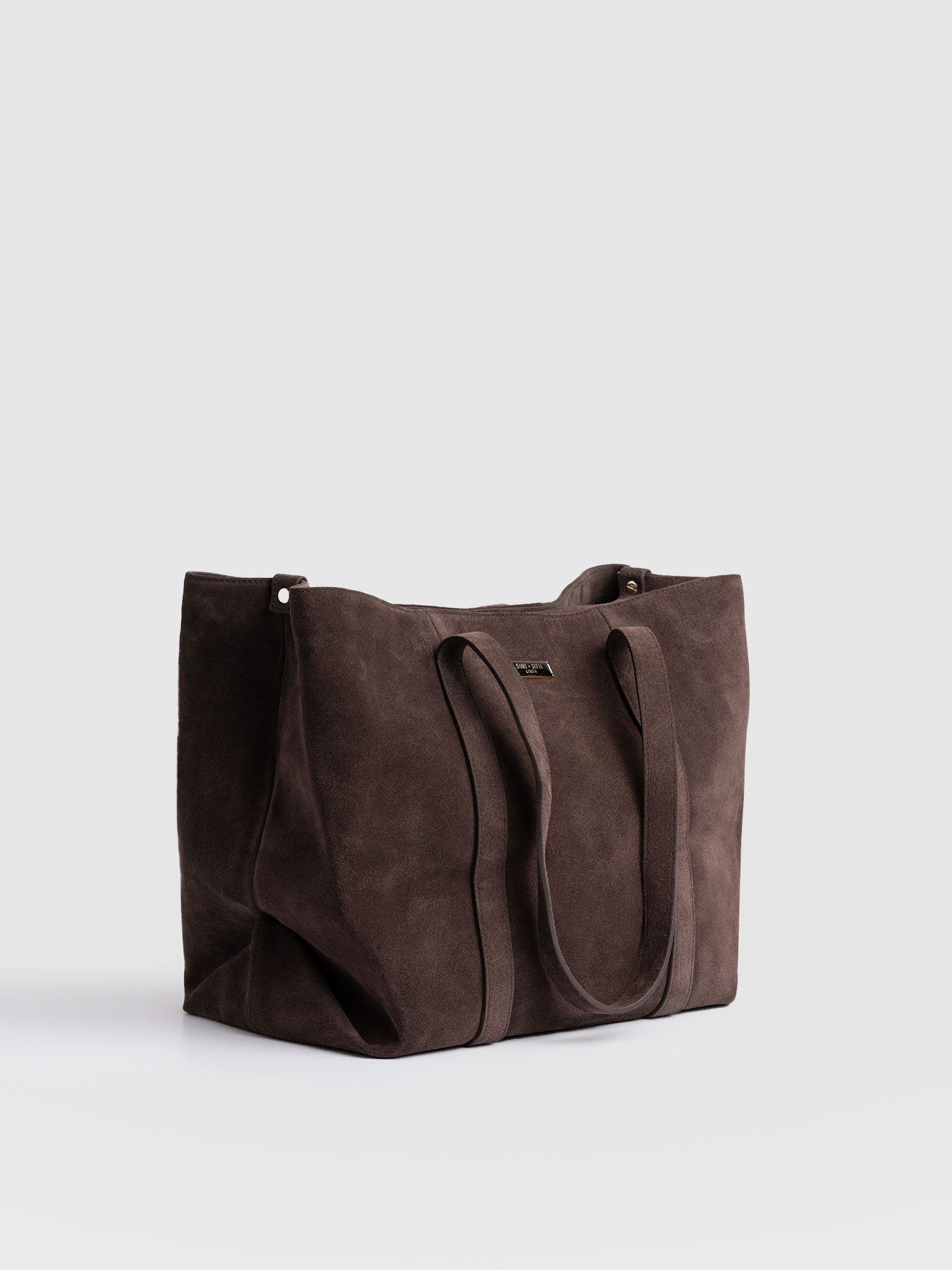 Kara Shopper Bag - Brown Suede