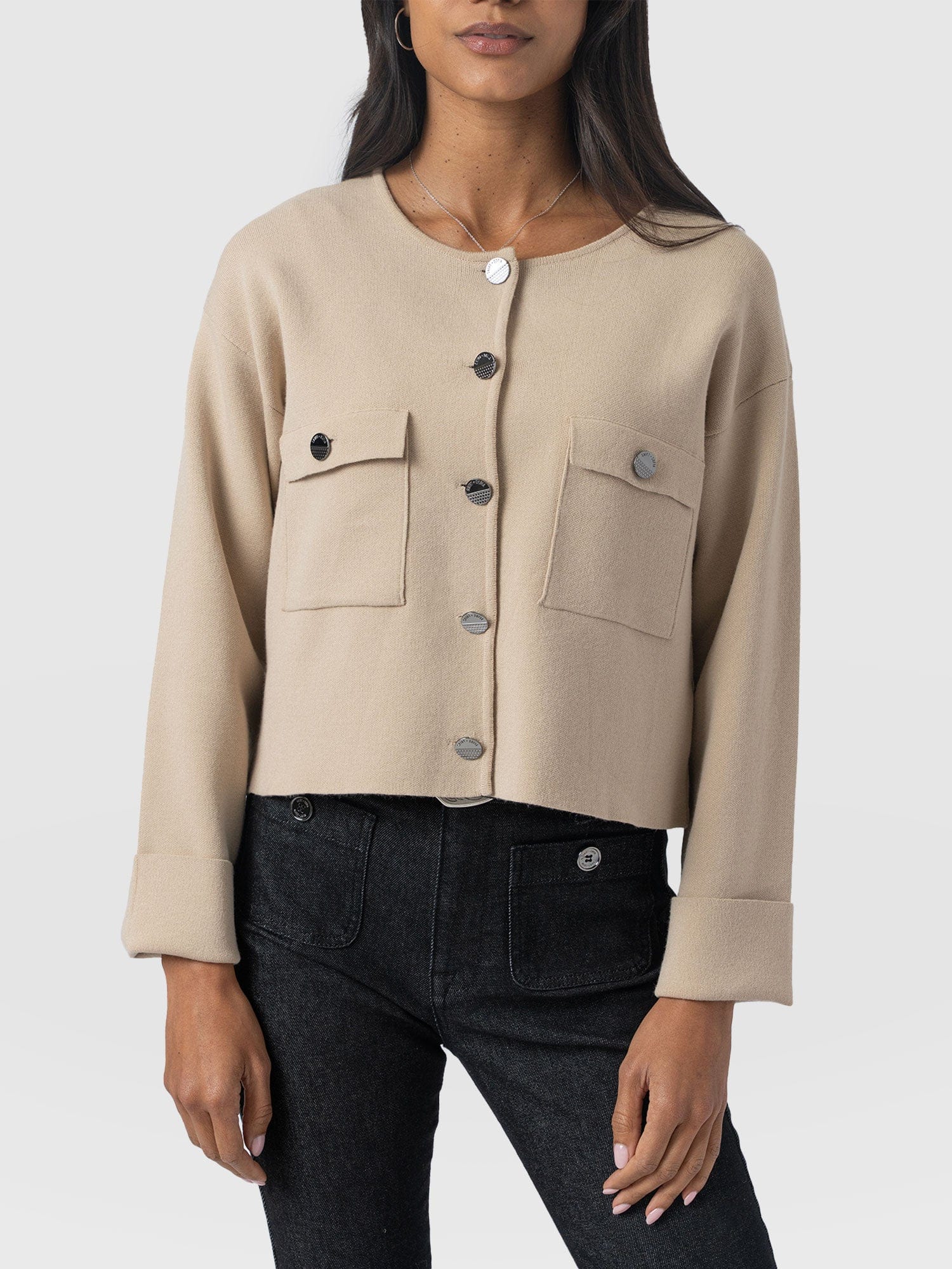 Maeva Knit Jacket - Cream