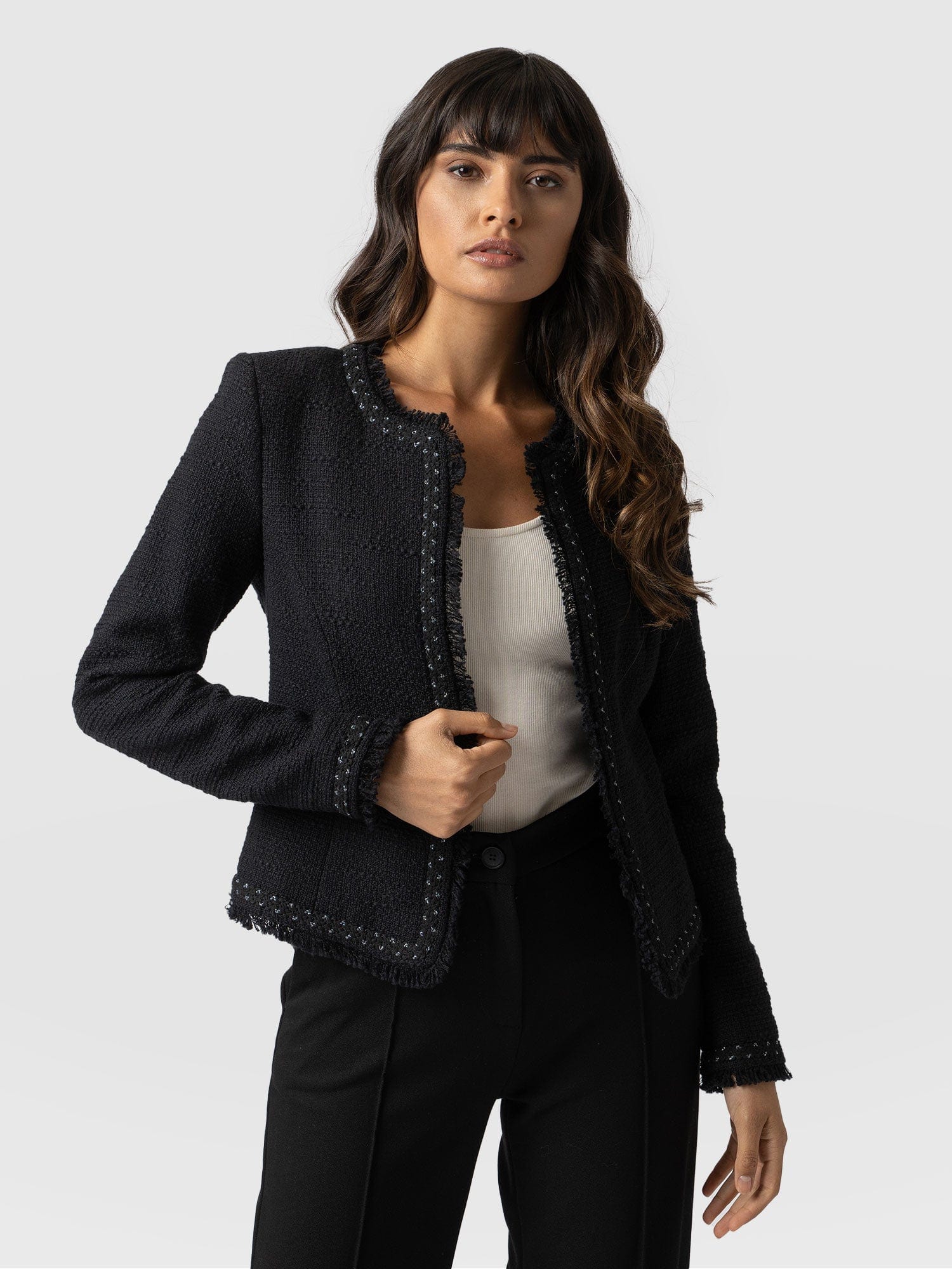 Rayner Jacket - Black Boucle