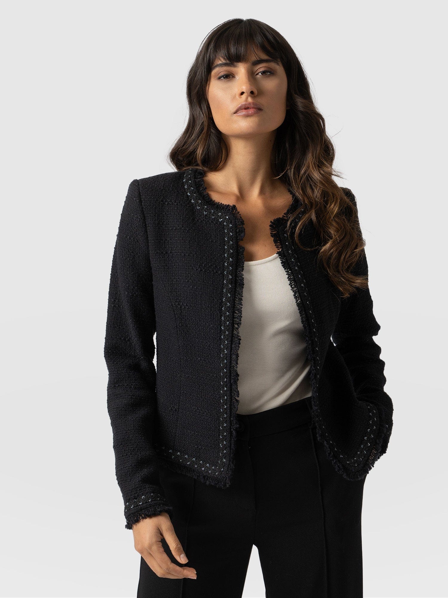 Rayner Jacket - Black Boucle